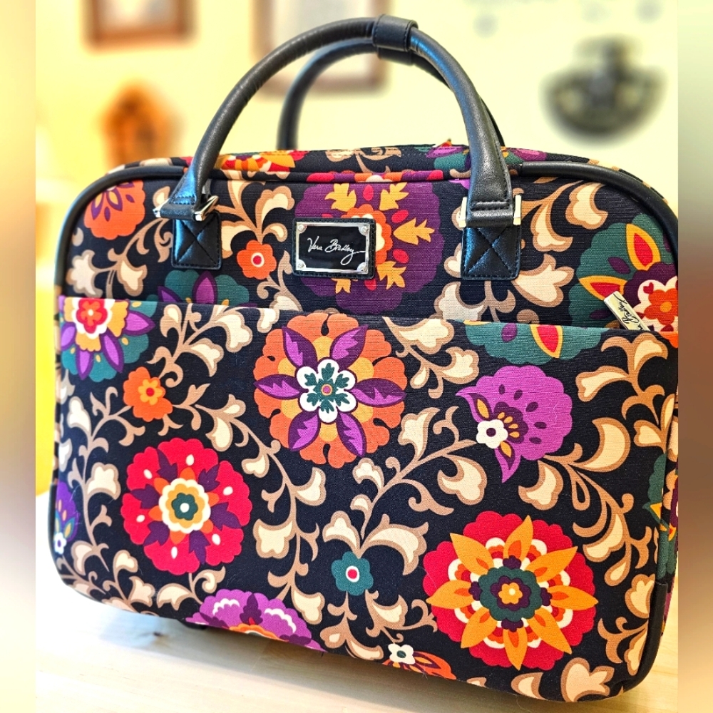 Vera Bradley Rolling Travel/Tote in "Suzani" pattern